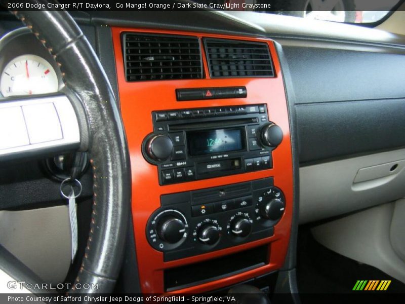 Go Mango! Orange / Dark Slate Gray/Light Graystone 2006 Dodge Charger R/T Daytona