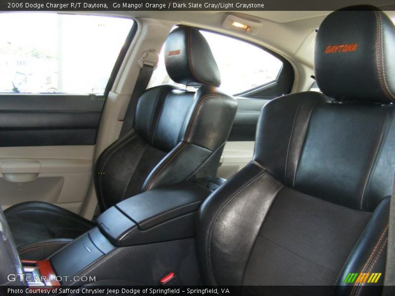 Go Mango! Orange / Dark Slate Gray/Light Graystone 2006 Dodge Charger R/T Daytona