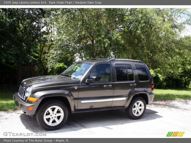 Dark Khaki Pearl / Medium Slate Gray 2005 Jeep Liberty Limited 4x4