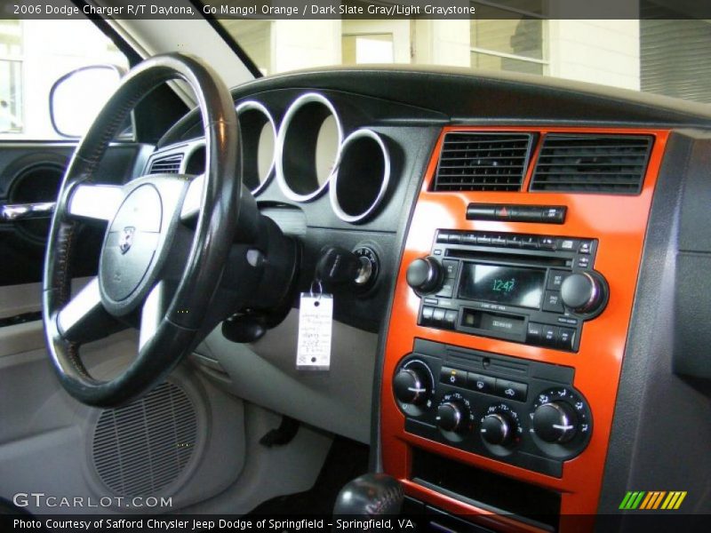 Go Mango! Orange / Dark Slate Gray/Light Graystone 2006 Dodge Charger R/T Daytona