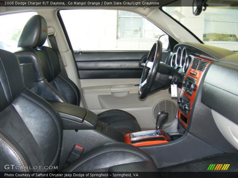 Go Mango! Orange / Dark Slate Gray/Light Graystone 2006 Dodge Charger R/T Daytona