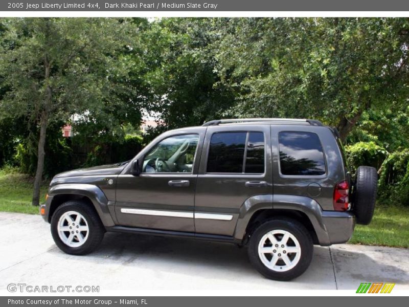 Dark Khaki Pearl / Medium Slate Gray 2005 Jeep Liberty Limited 4x4