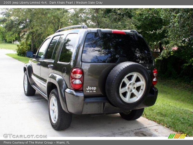 Dark Khaki Pearl / Medium Slate Gray 2005 Jeep Liberty Limited 4x4