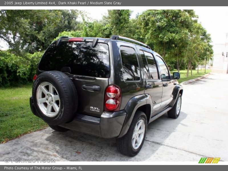 Dark Khaki Pearl / Medium Slate Gray 2005 Jeep Liberty Limited 4x4