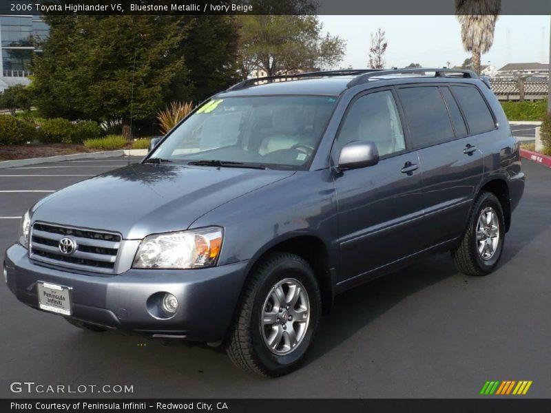 Bluestone Metallic / Ivory Beige 2006 Toyota Highlander V6