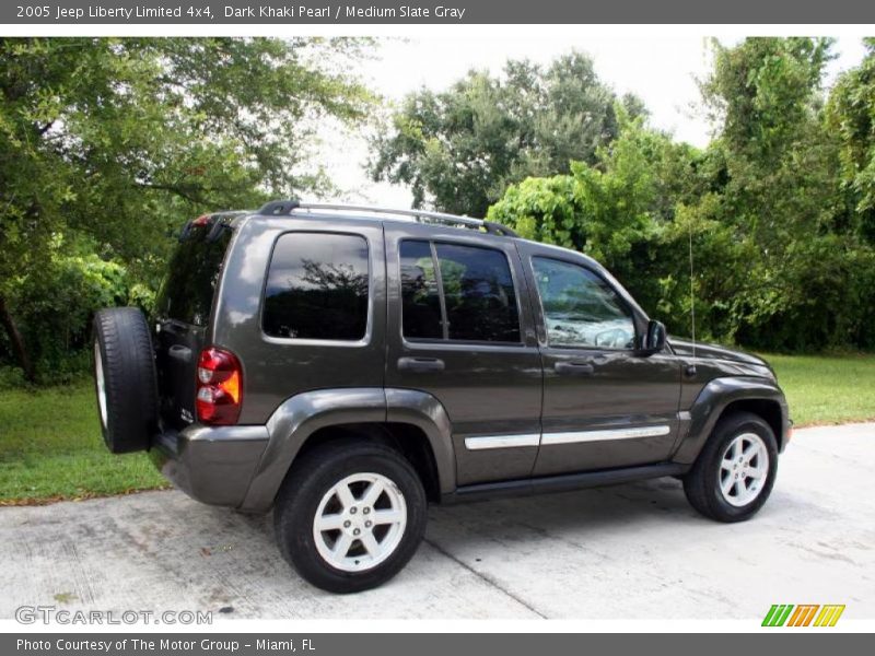 Dark Khaki Pearl / Medium Slate Gray 2005 Jeep Liberty Limited 4x4