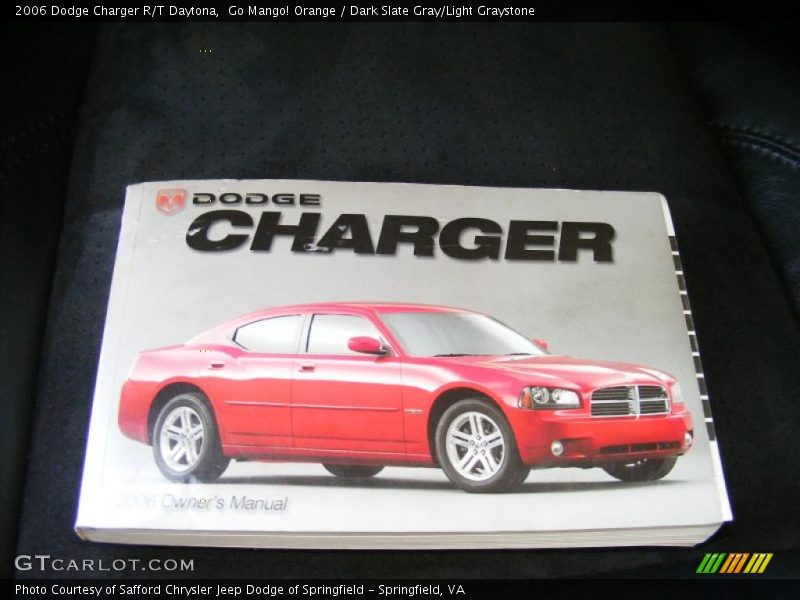 Go Mango! Orange / Dark Slate Gray/Light Graystone 2006 Dodge Charger R/T Daytona