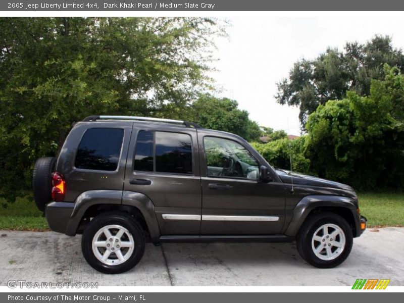 Dark Khaki Pearl / Medium Slate Gray 2005 Jeep Liberty Limited 4x4