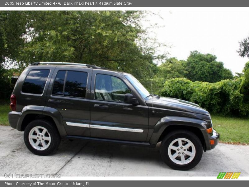 Dark Khaki Pearl / Medium Slate Gray 2005 Jeep Liberty Limited 4x4