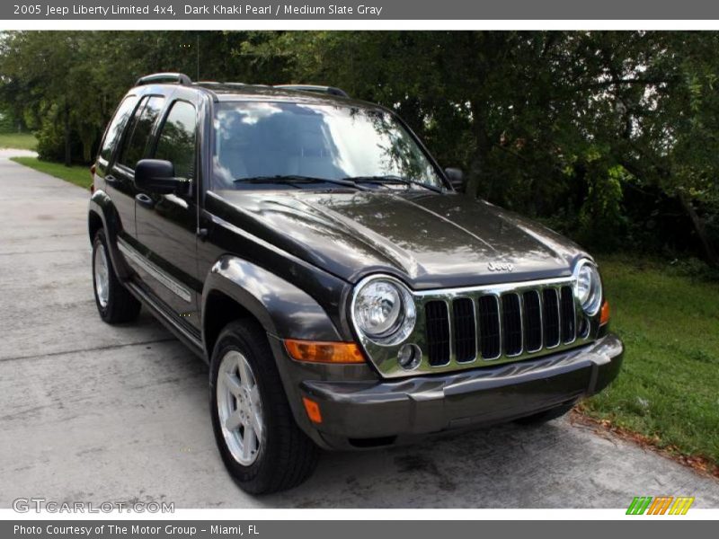 Dark Khaki Pearl / Medium Slate Gray 2005 Jeep Liberty Limited 4x4
