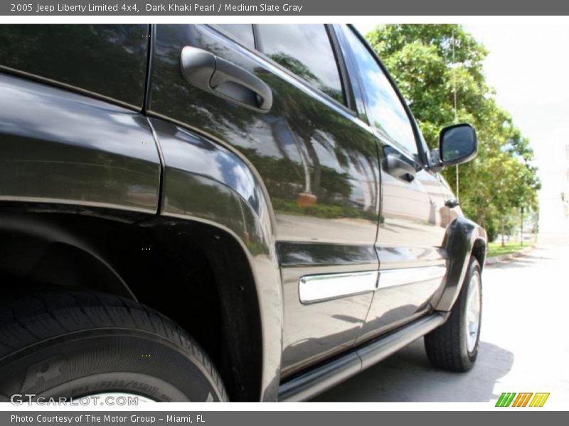 Dark Khaki Pearl / Medium Slate Gray 2005 Jeep Liberty Limited 4x4