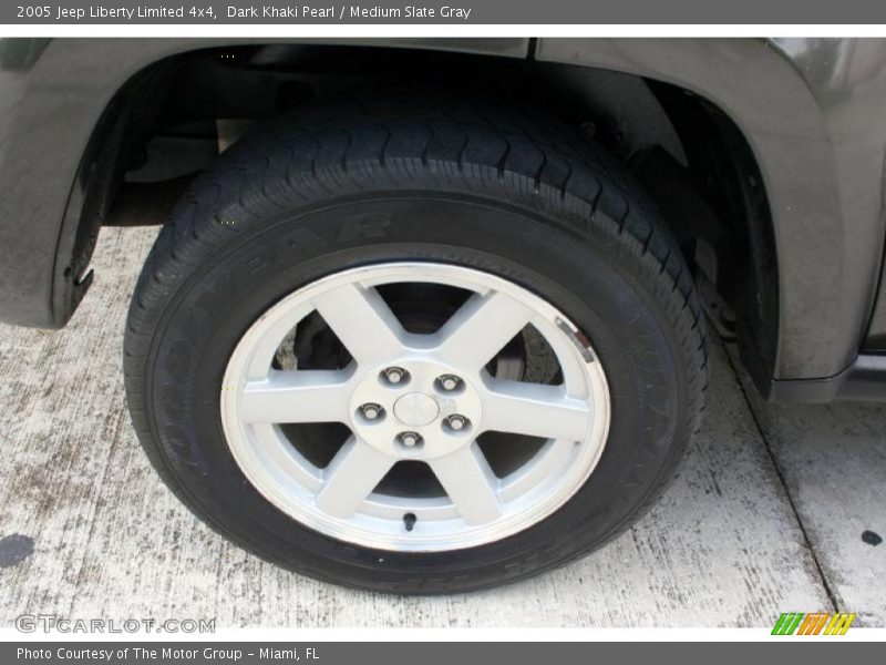Dark Khaki Pearl / Medium Slate Gray 2005 Jeep Liberty Limited 4x4