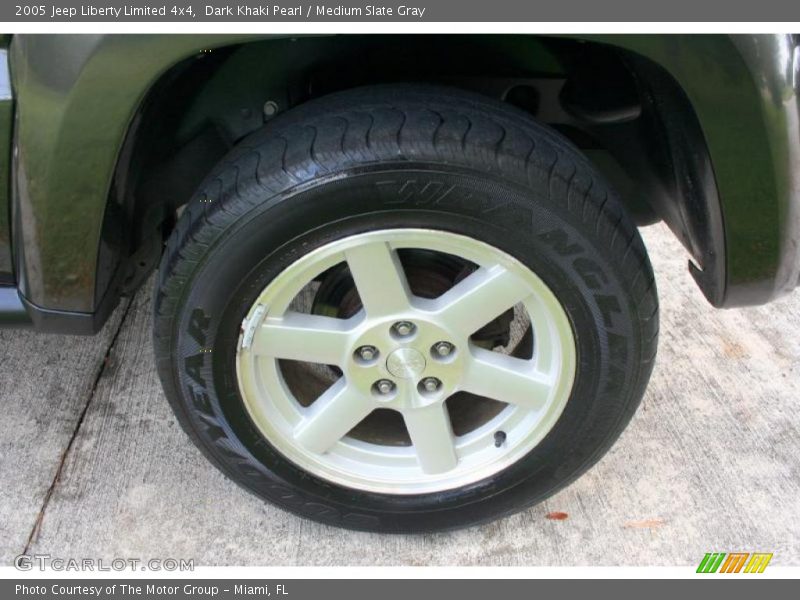 Dark Khaki Pearl / Medium Slate Gray 2005 Jeep Liberty Limited 4x4