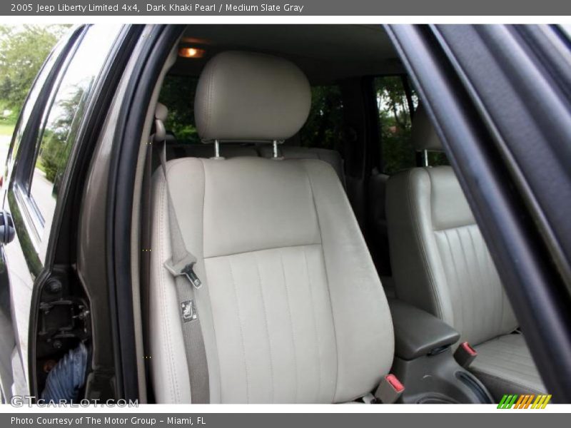Dark Khaki Pearl / Medium Slate Gray 2005 Jeep Liberty Limited 4x4