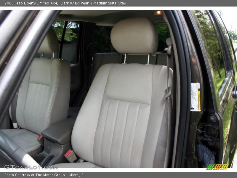 Dark Khaki Pearl / Medium Slate Gray 2005 Jeep Liberty Limited 4x4