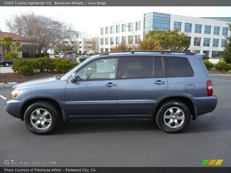Bluestone Metallic / Ivory Beige 2006 Toyota Highlander V6