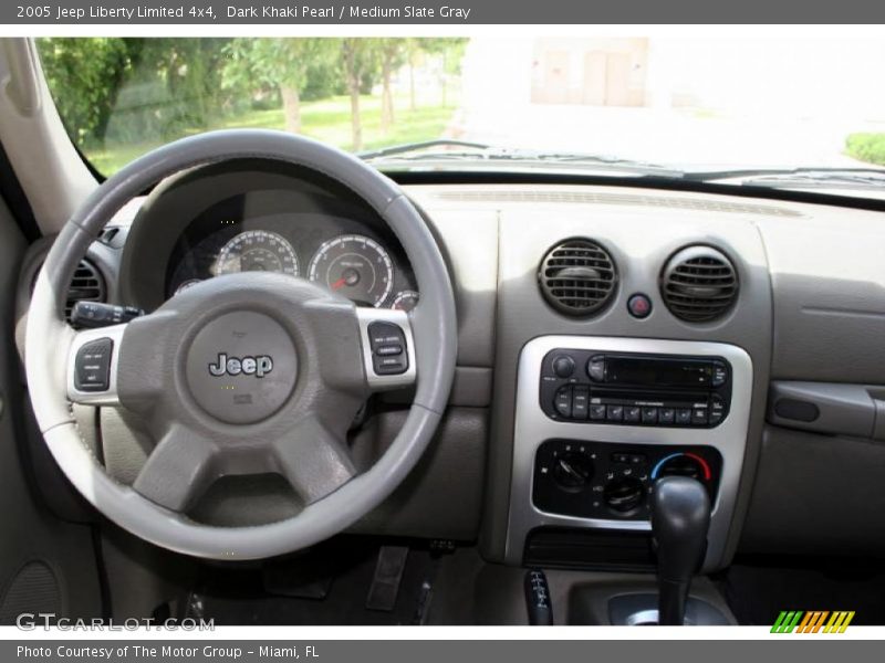 Dark Khaki Pearl / Medium Slate Gray 2005 Jeep Liberty Limited 4x4