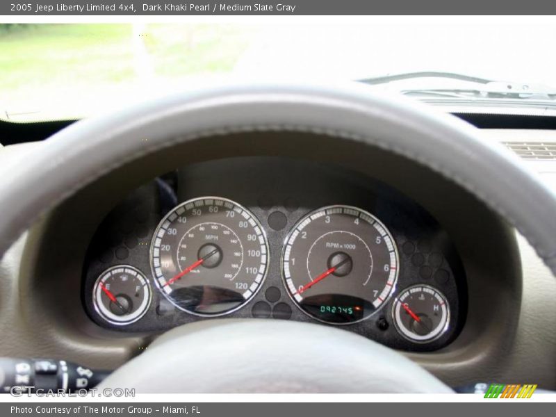 Dark Khaki Pearl / Medium Slate Gray 2005 Jeep Liberty Limited 4x4