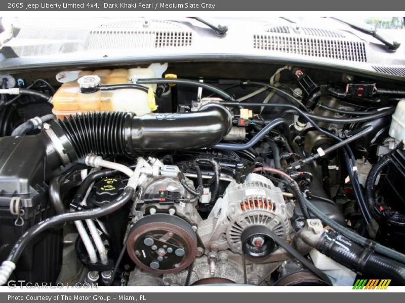 Dark Khaki Pearl / Medium Slate Gray 2005 Jeep Liberty Limited 4x4