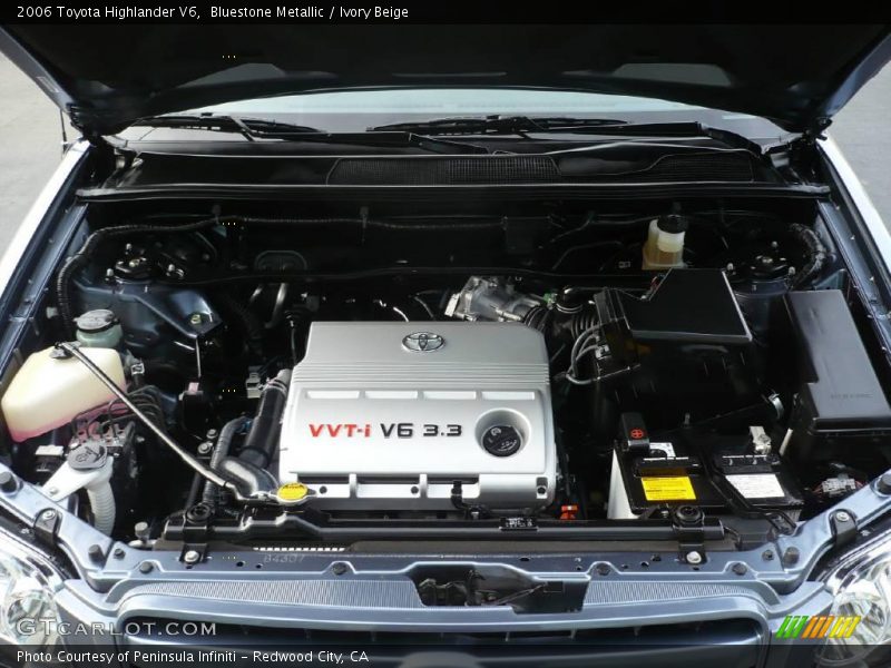 Bluestone Metallic / Ivory Beige 2006 Toyota Highlander V6