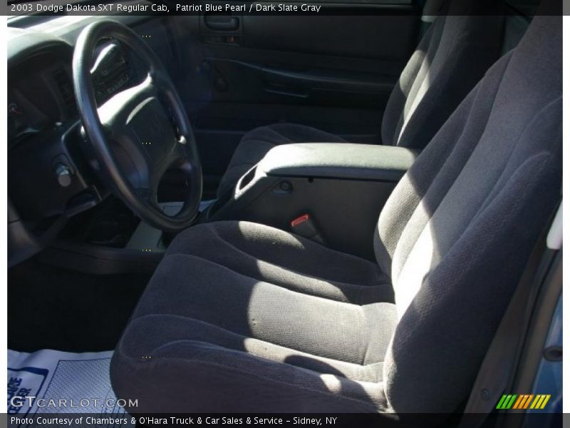 Patriot Blue Pearl / Dark Slate Gray 2003 Dodge Dakota SXT Regular Cab