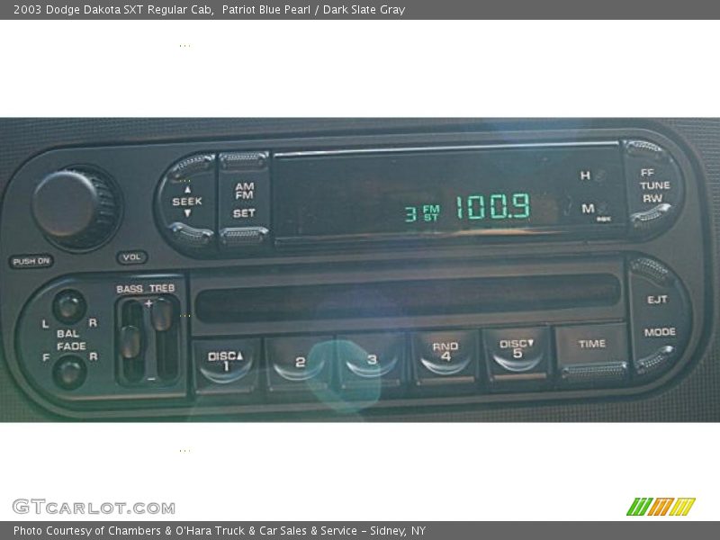 Patriot Blue Pearl / Dark Slate Gray 2003 Dodge Dakota SXT Regular Cab