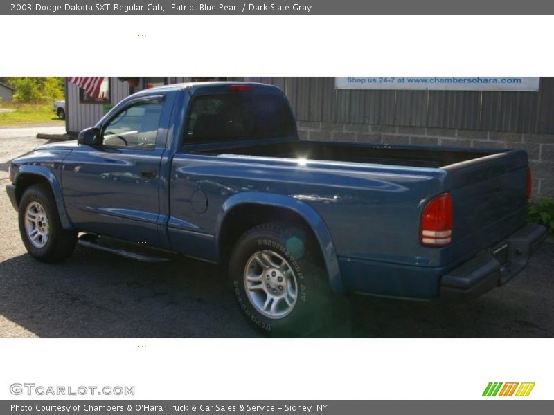 Patriot Blue Pearl / Dark Slate Gray 2003 Dodge Dakota SXT Regular Cab