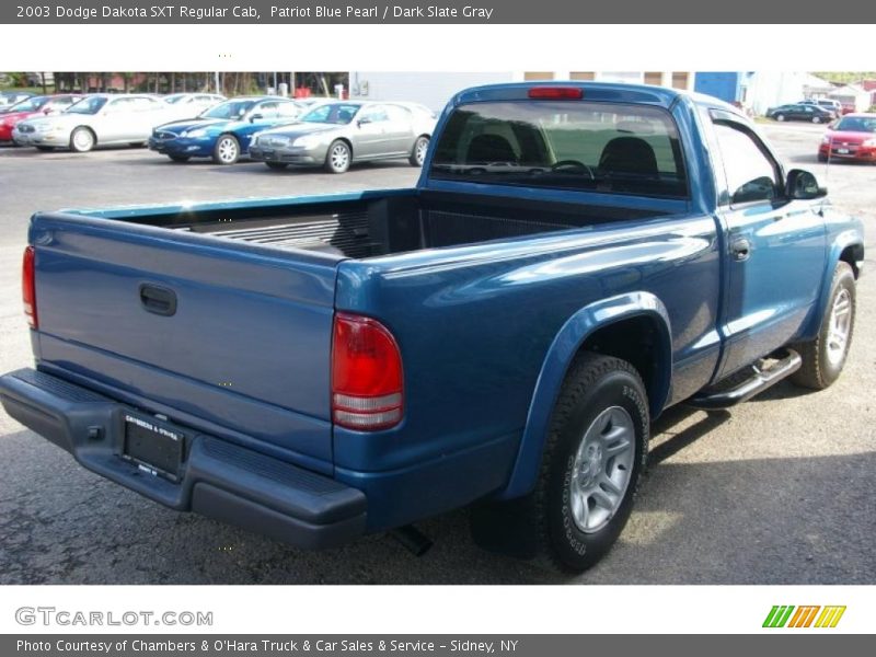 Patriot Blue Pearl / Dark Slate Gray 2003 Dodge Dakota SXT Regular Cab