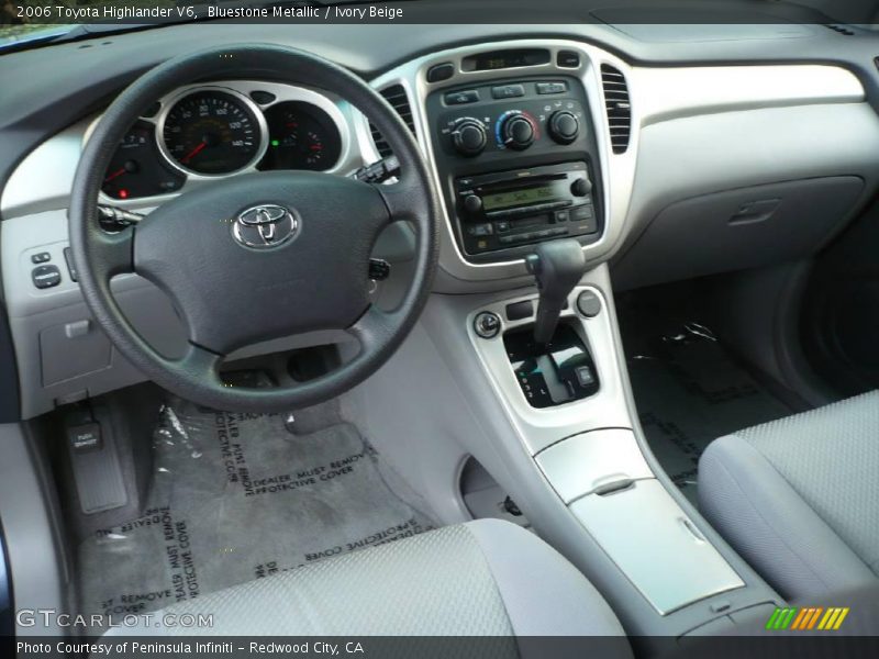 Bluestone Metallic / Ivory Beige 2006 Toyota Highlander V6