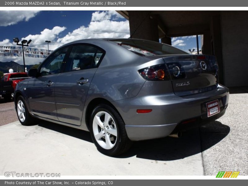 Titanium Gray Metallic / Black/Red 2006 Mazda MAZDA3 s Sedan