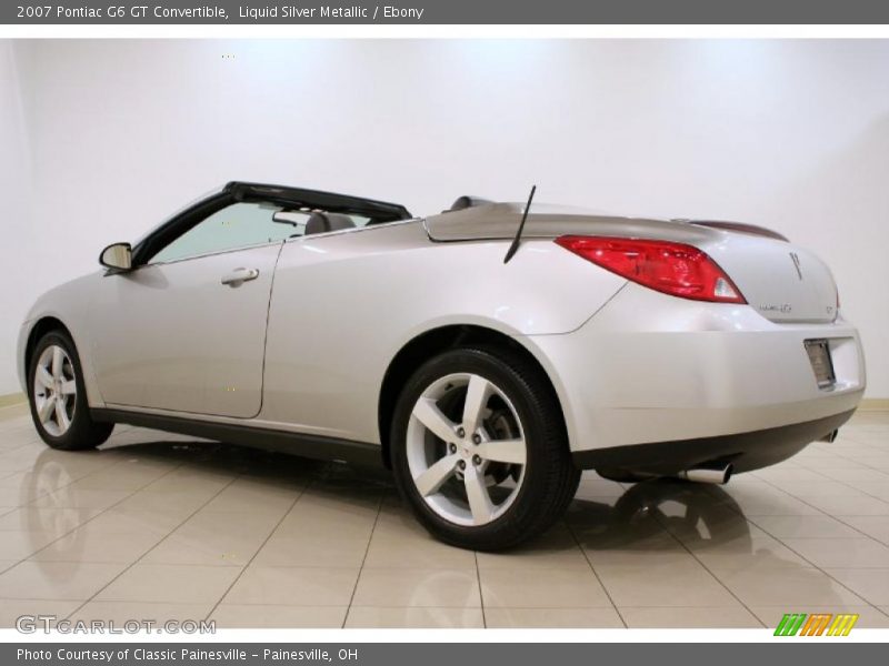 Liquid Silver Metallic / Ebony 2007 Pontiac G6 GT Convertible