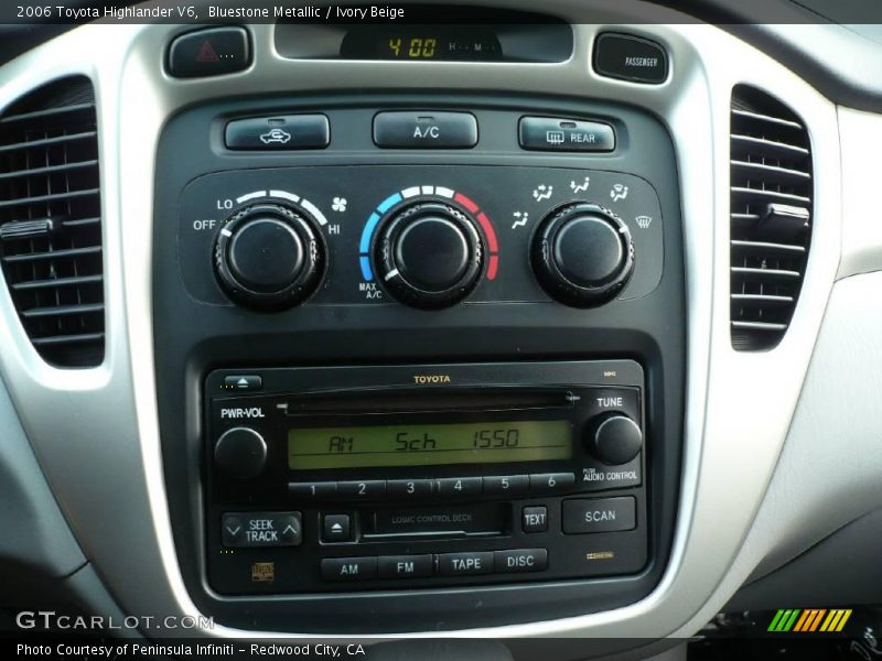 Bluestone Metallic / Ivory Beige 2006 Toyota Highlander V6