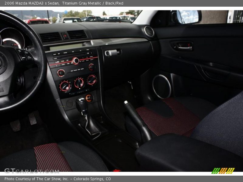 Titanium Gray Metallic / Black/Red 2006 Mazda MAZDA3 s Sedan