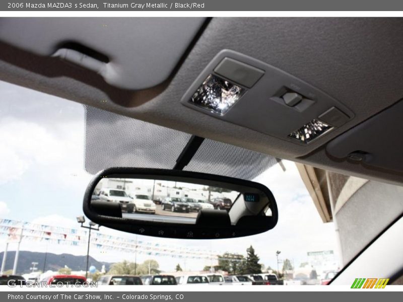 Titanium Gray Metallic / Black/Red 2006 Mazda MAZDA3 s Sedan