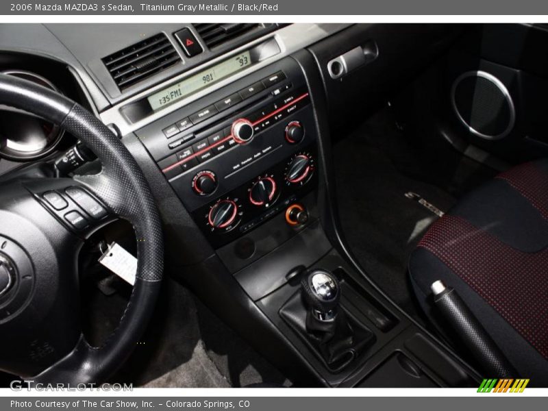 Titanium Gray Metallic / Black/Red 2006 Mazda MAZDA3 s Sedan
