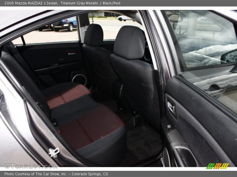 Titanium Gray Metallic / Black/Red 2006 Mazda MAZDA3 s Sedan