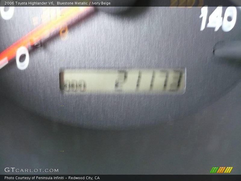 Bluestone Metallic / Ivory Beige 2006 Toyota Highlander V6