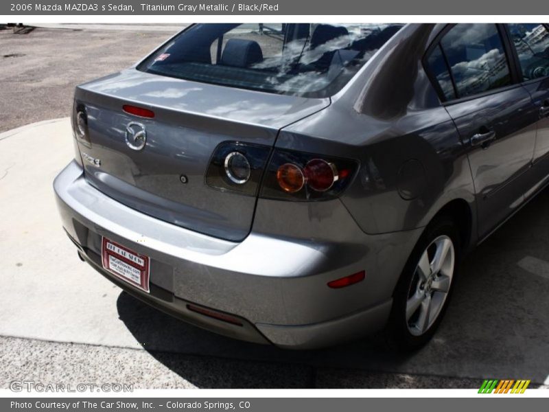 Titanium Gray Metallic / Black/Red 2006 Mazda MAZDA3 s Sedan