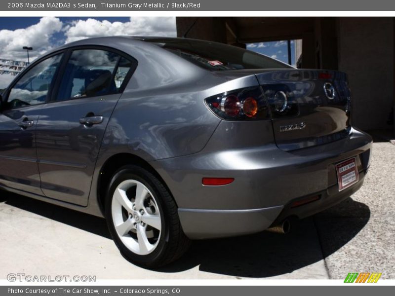 Titanium Gray Metallic / Black/Red 2006 Mazda MAZDA3 s Sedan
