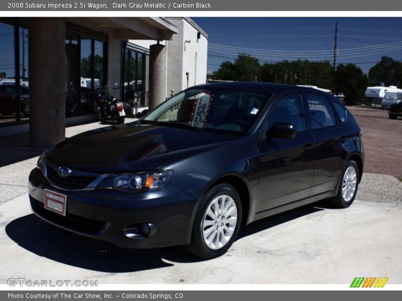 Dark Gray Metallic / Carbon Black 2008 Subaru Impreza 2.5i Wagon