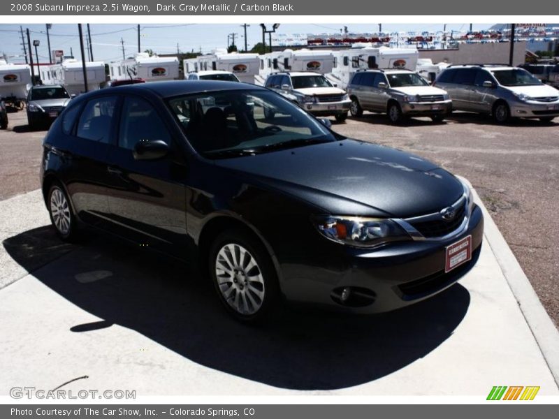 Dark Gray Metallic / Carbon Black 2008 Subaru Impreza 2.5i Wagon