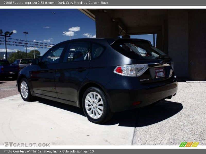 Dark Gray Metallic / Carbon Black 2008 Subaru Impreza 2.5i Wagon