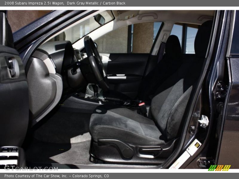 Dark Gray Metallic / Carbon Black 2008 Subaru Impreza 2.5i Wagon