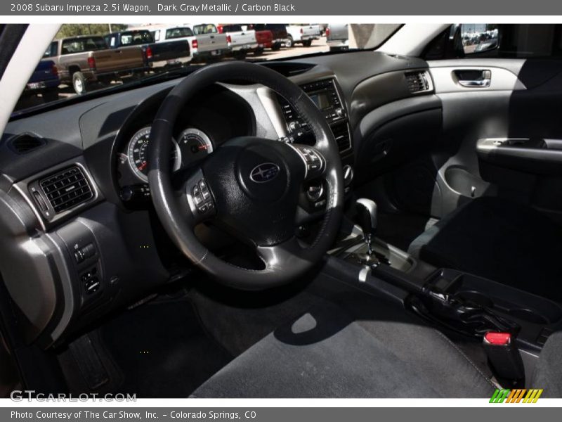 Dark Gray Metallic / Carbon Black 2008 Subaru Impreza 2.5i Wagon