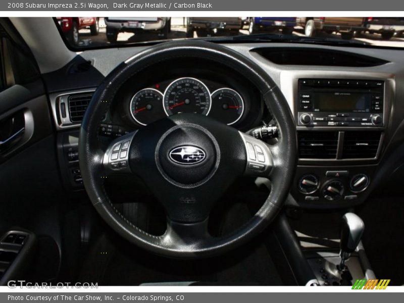 Dark Gray Metallic / Carbon Black 2008 Subaru Impreza 2.5i Wagon