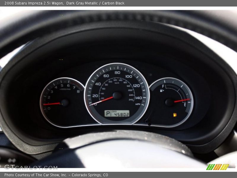 Dark Gray Metallic / Carbon Black 2008 Subaru Impreza 2.5i Wagon