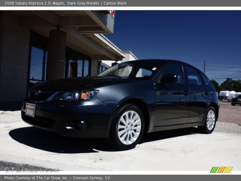 Dark Gray Metallic / Carbon Black 2008 Subaru Impreza 2.5i Wagon