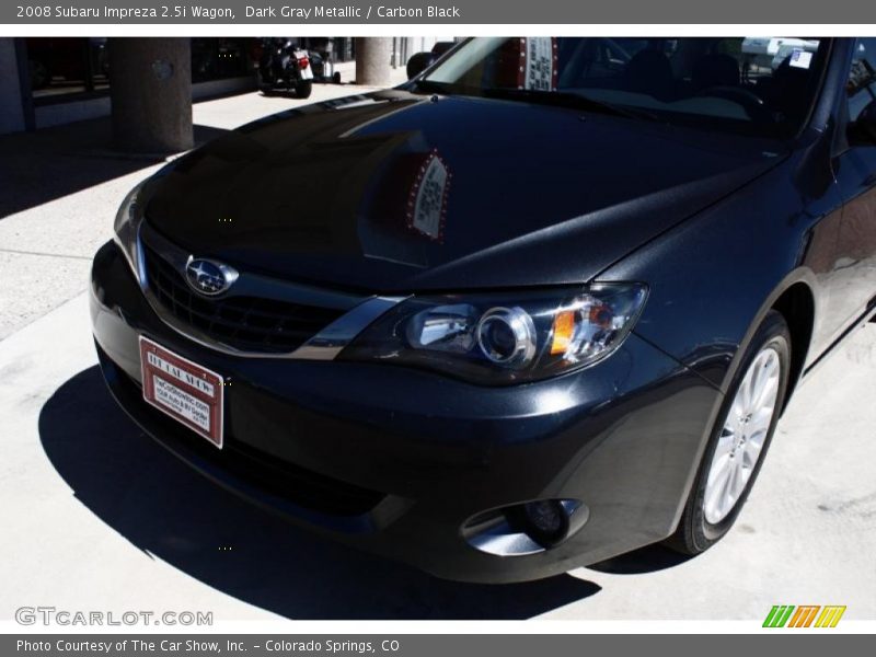 Dark Gray Metallic / Carbon Black 2008 Subaru Impreza 2.5i Wagon