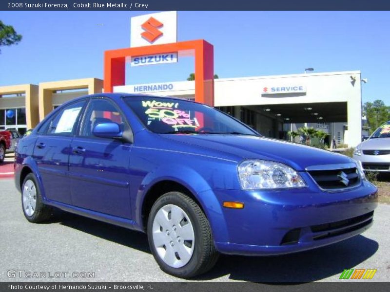 Cobalt Blue Metallic / Grey 2008 Suzuki Forenza