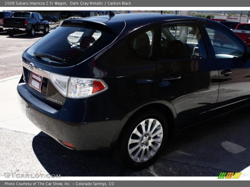 Dark Gray Metallic / Carbon Black 2008 Subaru Impreza 2.5i Wagon